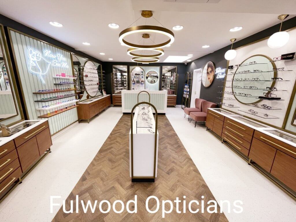Fulwood Opticians, inside the practice.