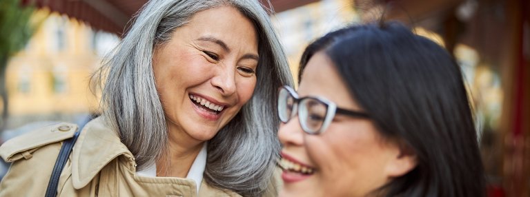 women laughing together