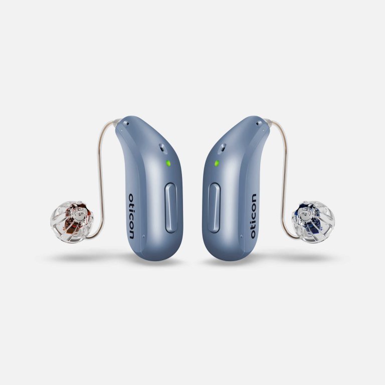 Oticon Intent, RIC hearing aids.