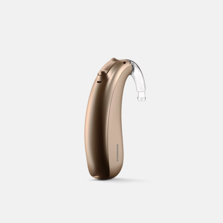 Phonak Naída Lumity hearing aid.